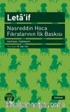 Leta'if & Nasreddin Hoca Fıkralarının İlk Baskısı