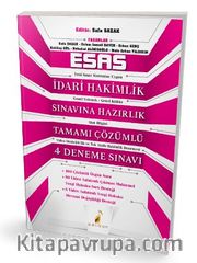 Esas İdari Hakimlik Sınavına Hazırlık Tamamı Çözümlü 4 Deneme Sınavı