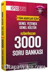 2020 KPSS Genel Yetenek Genel Kültür Ezberbozan 3000 Soru Bankası