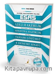 Esas Adli Hakimlik Sınavına Hazırlık Tamamı Çözümlü 4 Deneme Sınavı