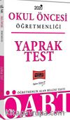 2020 ÖABT Okul Öncesi Öğretmenliği Yaprak Test