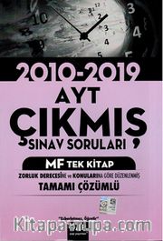 AYT MF Tek Kitap Tamamı Çözümlü Çıkmış Sınav Soruları
