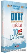 2020 DHBT Tafsilat Serisi Tüm Adaylar 10 Çözümlü Deneme