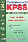 Öğretmen Adayları İçin KPSS Kamu Personeli Seçme Sınavına Hazırlık / Konu Anlatımı ve Deneme Sınavları