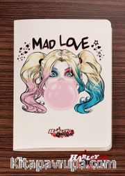 Akıl Defteri - Harley Quinn - Mad Love - Dokun Hisset Serisi (AD-HQ003) Lisanslı Ürün   (Cep Boy) Lisanslı Ürün  