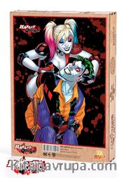 Harley Quinn - Joker Loves Harley Ahşap Puzzle 1000 Parça (KOP-HQ057 - M) Lisanslı Ürün  