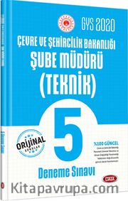 2020 GYS Çevre ve Şehircilik Bakanlığı Şube Müdürü (Teknik) 5 Deneme Sınavı