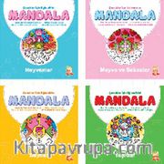 Çocuklar İçin Eğlendirici Mandala (4 Kitap)