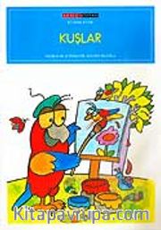 Kuşlar 8 Syf. Siyah-Beyaz Boyama Kitabı