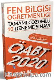 2020 ÖABT Fen Bilgisi Öğretmenliği Tamamı Çözümlü 10 Deneme Sınavı 