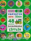 Yapıştır ve Boya Öğren - Çiftlik - Yeşil Kitap 3 Yaş Üzeri