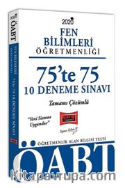 2020 ÖABT Fen Bilimleri Öğretmenliği 75'te 75 Tamamı Çözümlü 10 Deneme Sınavı