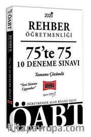 2020 ÖABT Rehber Öğretmenliği 75’te 75 Tamamı Çözümlü 10 Deneme Sınavı