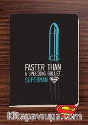 Superman - Faster Than a Speeding Bullet - Dokun Hisset Serisi (AD-SM002) Lisanslı Ürün   (Cep Boy) Lisanslı Ürün  