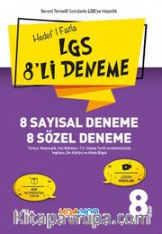 8. Sınıf LGS 8'li Deneme (8 Sayısal - 8 Sözel)