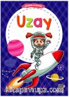 Çıkartma ve Boyama - Uzay