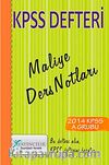 2014 KPSS Defteri Maliye Ders Notları