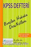 2014 KPSS Defteri Borçlar Hukuku Ders Notları