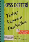 2014 KPSS Defteri Türkiye Ekonomisi Ders Notları