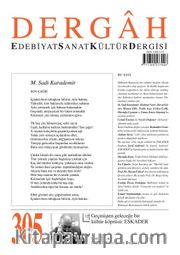 Dergah Edebiyat Sanat Kültür Dergisi Sayı:305 Temmuz 2015