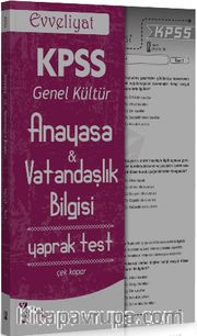 2016 KPSS Evveliyat Anayasa - Vatandaşlık Bilgisi Çek Kopar Yaprak Test 