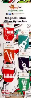 Magnetli Mini Kitap Ayraçları / Müzik Temalı