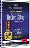 2016 KPSS - Genel Yetenek Tüm Adaylar İçin Sözel Bölüm Ders Notları Defter Kitap Öğreten-Özet