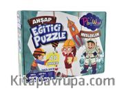 Ahşap 3 Parçalı Puzzle - Meslekler(000069)