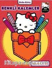 Hello Kitty Renkli Kalemler Boyama Kitabı