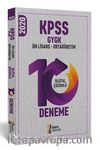 2020 KPSS Ortaöğretim-Ön Lisans Genel Yetenek Genel Kültür 10 Deneme 