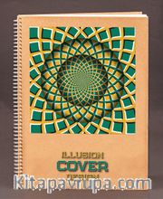 Bookinzi Okul Defteri (Taslamalı) 80gr. 70 yaprak A4 Çizgili - Optik İllüzyon Serisi - 04