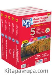 2016 KPSS Lisans Genel Kültür Genel Yetenek Konu Anlatımlı Modüler Set (5 Kitap) 