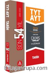 TYT AYT Tarih Son 54 Yıl Konu Konu Tamamı Çözümlü Çıkmış Sorular A Yayınları