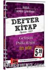 2016 KPSS Eğitim Bilimleri Defter Kitap Gelişim Psikolojisi Ders Notları