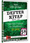 2016 KPSS Eğitim Bilimleri Defter Kitap Öğretim Yöntem Ve Teknikleri Ders Notları