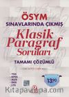 Klasik Paragraf Soruları Tamamı Çözümlü