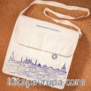 Kitapyurdu Postacı Bez Çanta (İstanbul Desenli)