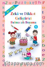 5+ Yaş Zeka Geliştirici Bulmacalı Boyama 1