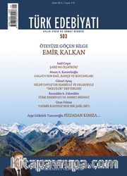 Türk Edebiyatı / Aylık Fikir ve Sanat Dergisi Sayı:503 Eylül 2015