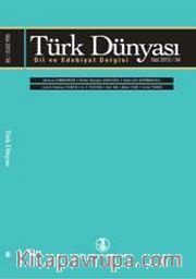 Türk Dünyası Dil ve Edebiyat Dergisi Sayı: 34