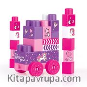 Dolu Unicorn Kutuda Mega Blok 25'li(2553)