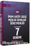 2020 KPSS ÖABT İmam Hatip Lİsesi Meslek Dersleri Öğretmenliği Tamamı Çözümlü 7 Deneme
