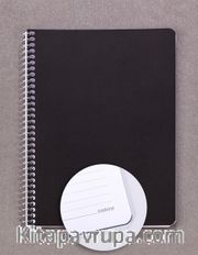 Bookinzi Okul Defteri - 80gr. 70 yaprak A5 Spiralli Gri Çizgili Defter
