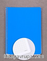 Bookinzi Okul Defteri - 80gr. 70 yaprak  A5 Spiralli Gri Kareli Defter