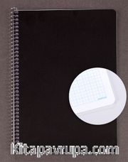 Bookinzi Okul Defteri 80gr. 70 yaprak B5 Spiralli Mavi Kareli Defter