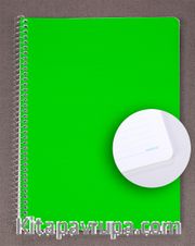 Bookinzi Okul Defteri 80gr. 70 yaprak  B5 Spiralli Mavi Cizgili Defter