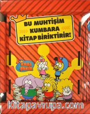 Kral Şakir Kumbara Çizgili Kırmızı (Kod 726)