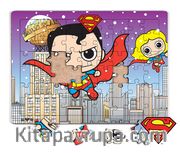 Superman - Superman and Supergirl Ahşap Puzzle 54 Parça (KOP-SM137 - LIV) Lisanslı Ürün