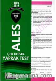 2016 ALES Çek Kopart Yaprak Test