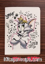 Tom and Jerry - Smile -  Dokun Hisset Serisi (AD-TJ006) Lisanslı Ürün (Cep Boy) Lisanslı Ürün